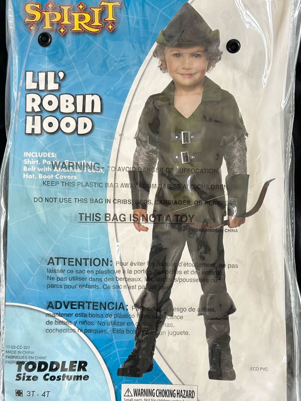 Spirit Lil' Robin Hood Toddler Costume - Olive and Brown